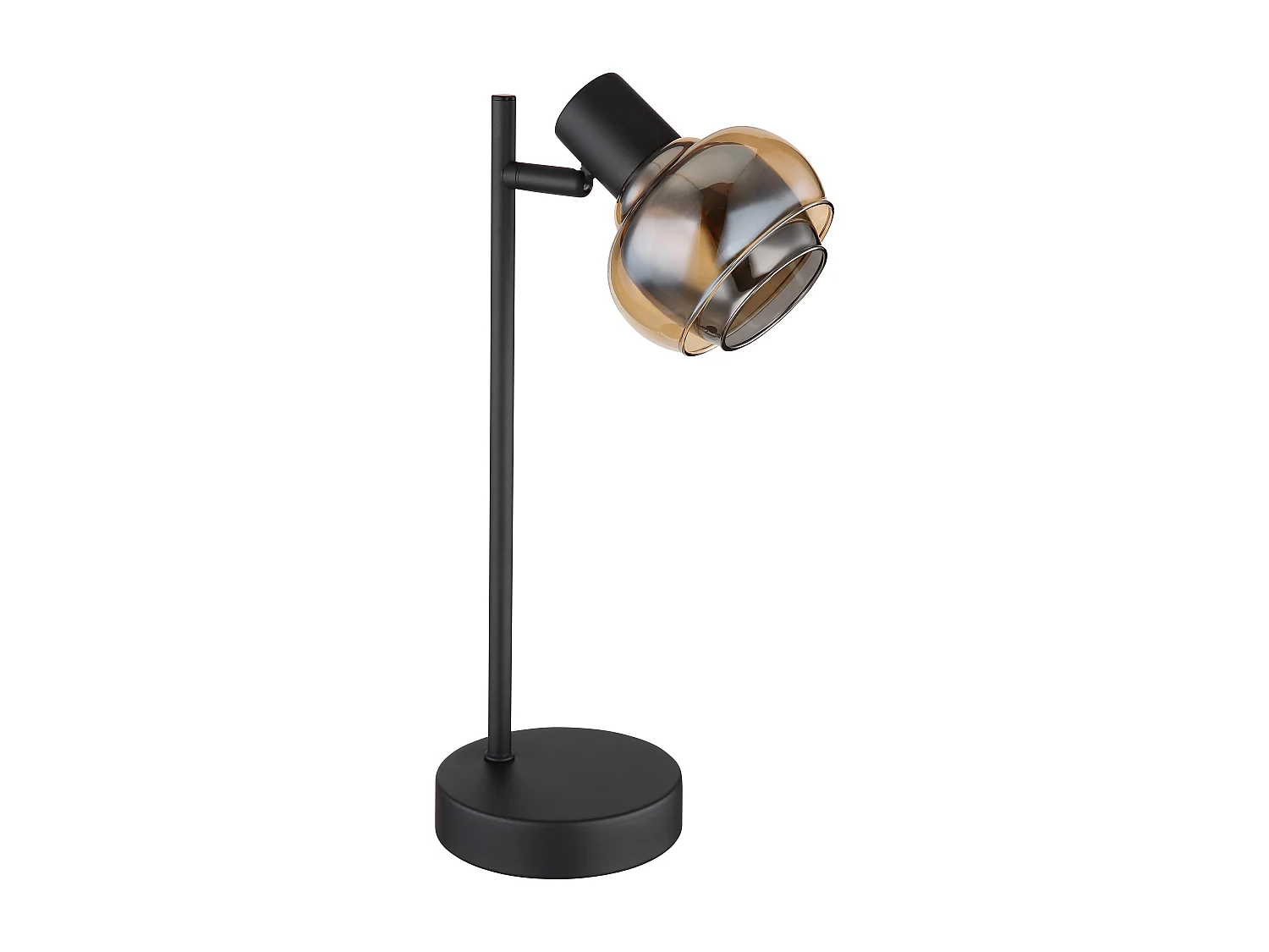 Lampe à poser métal noir mat, 1x E14