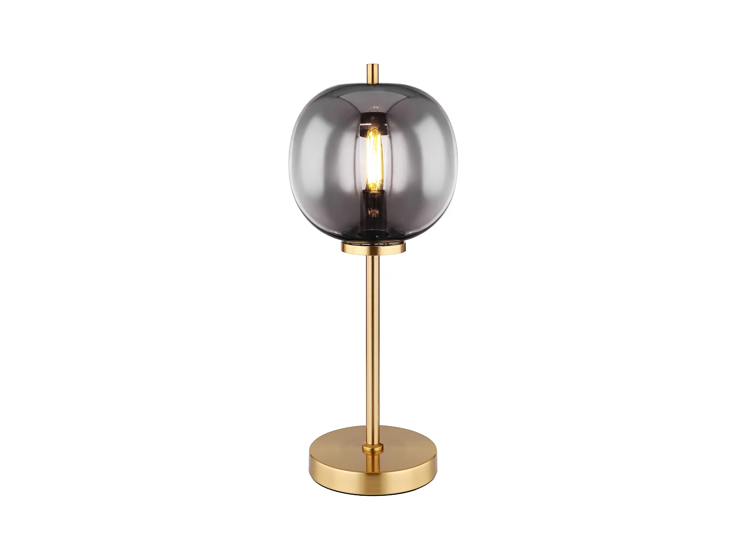 Lampe à poser métal couleur laiton, 1x E14