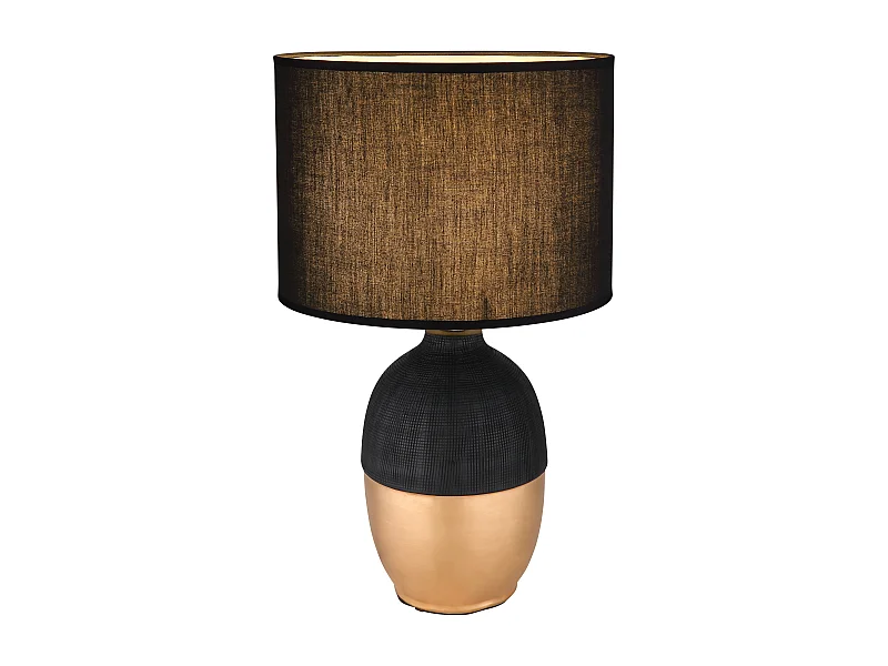 Tischleuchte Keramik schwarz, 1x E14