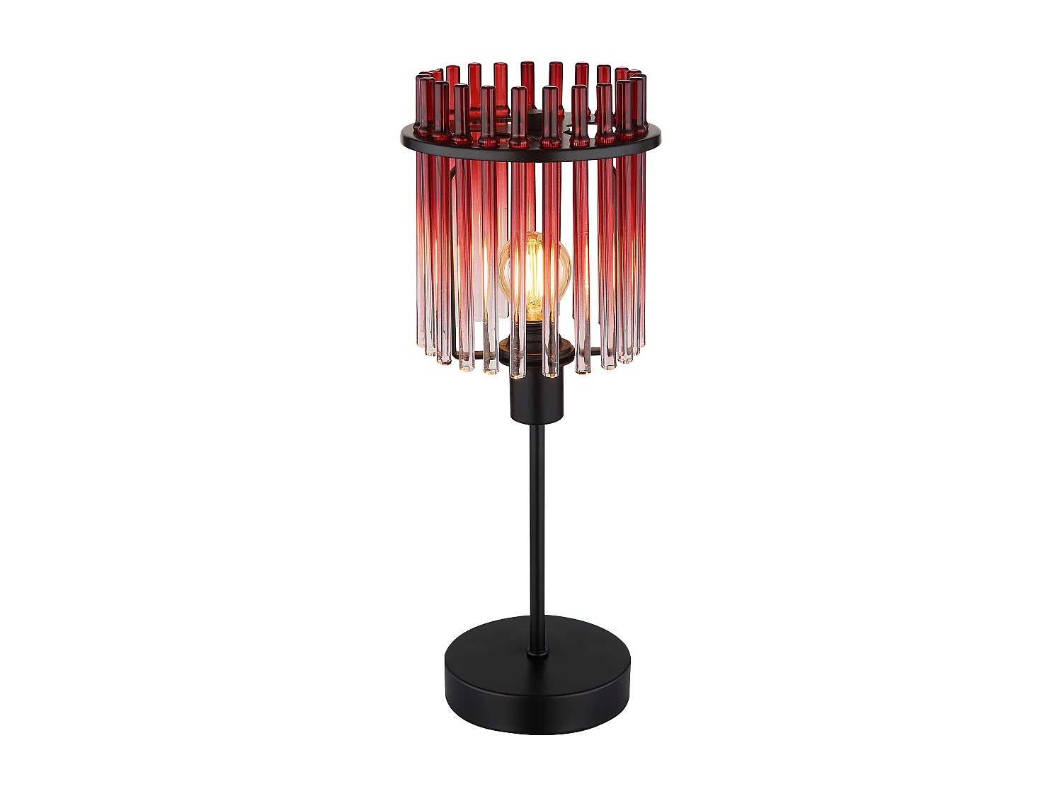 Lampe à poser métal noir mat, 1x E14