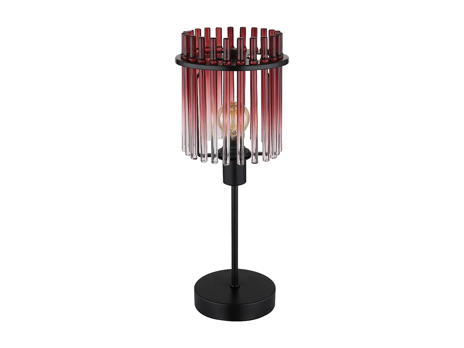 Lampe à poser métal noir mat, 1x E14