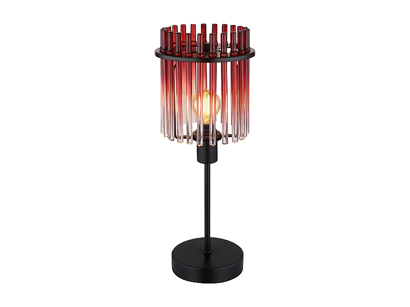 Lampe à poser métal noir mat, 1x E14