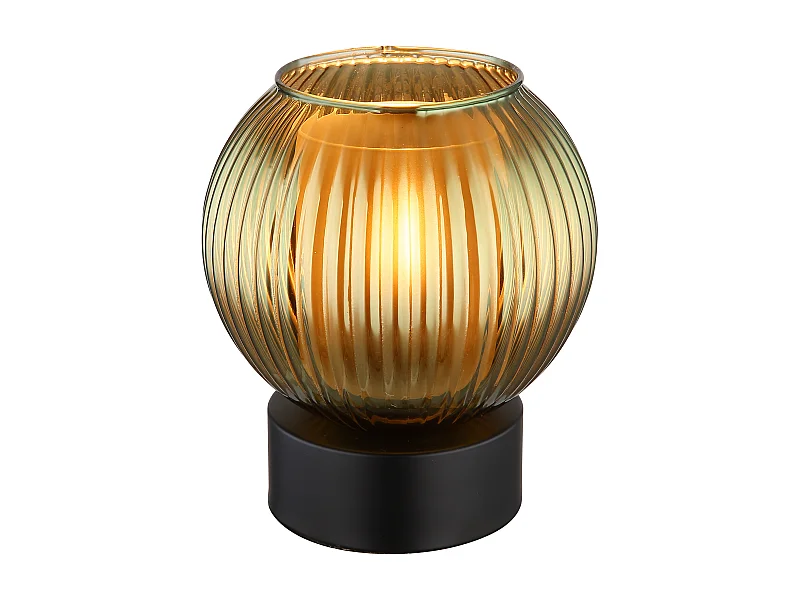 Lampe à poser métal noir mat, 1x E27