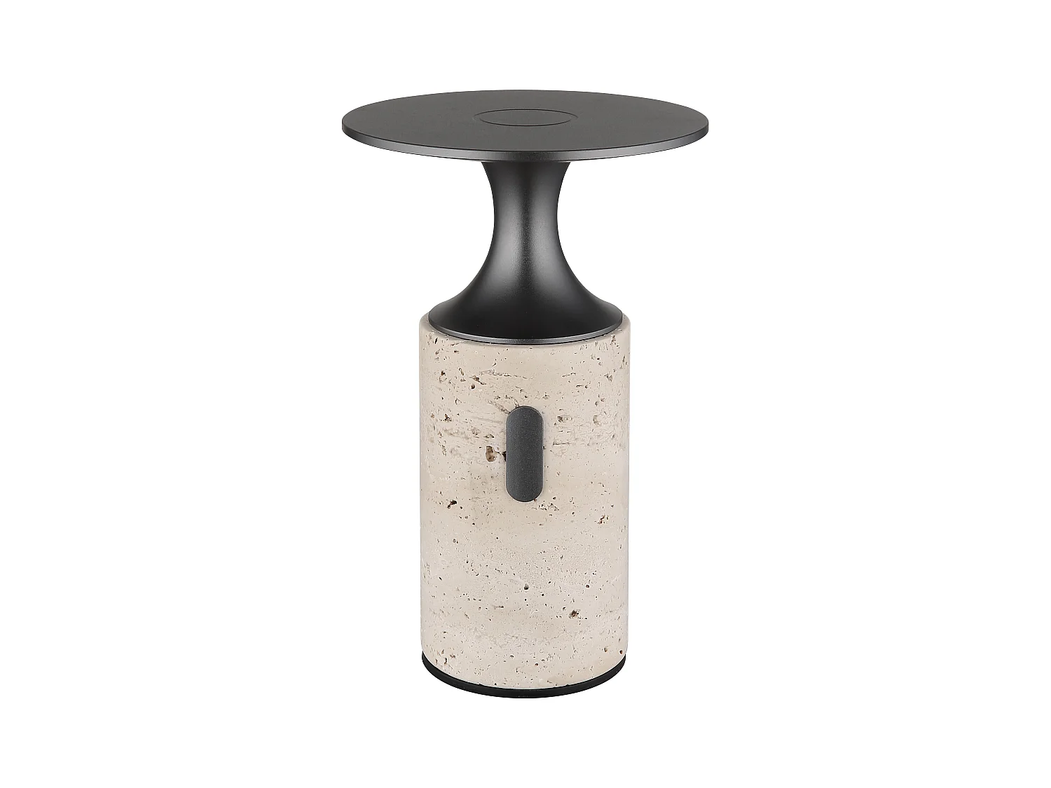 Lampe à poser Pierre de Travertin gris, LED