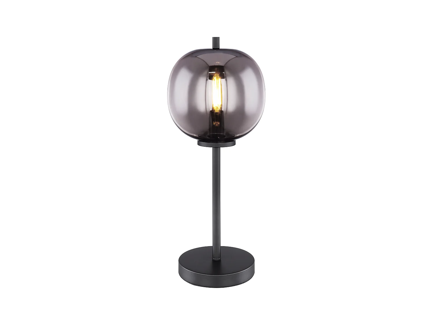 Lampe à poser métal noir, 1x E14
