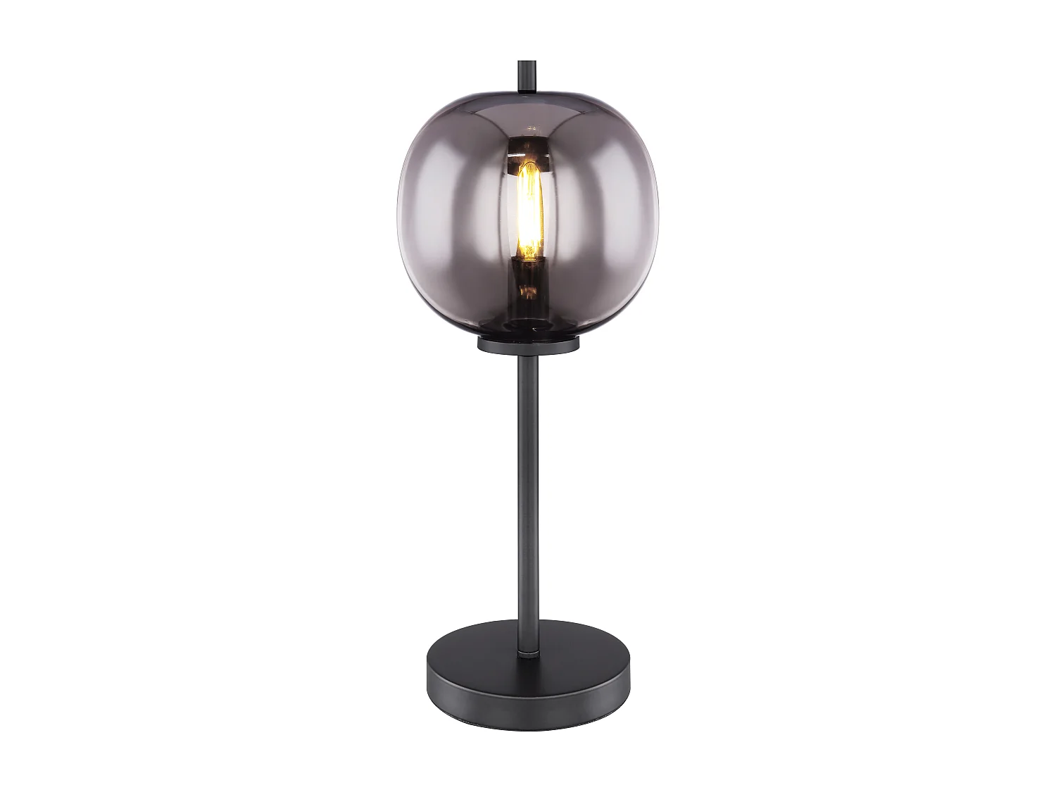 Lampe à poser métal noir, 1x E14
