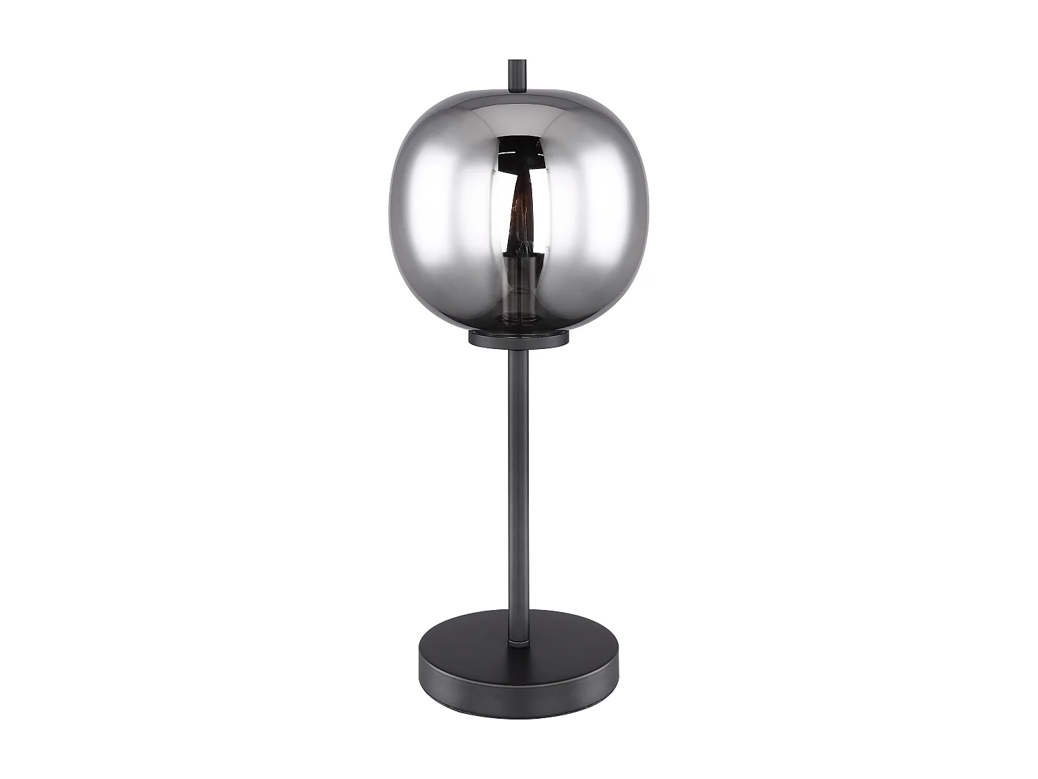Lampe à poser métal noir, 1x E14