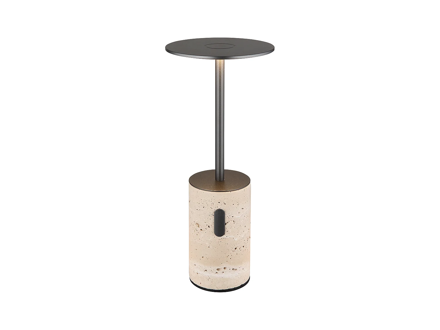 Lampe à poser Pierre de Travertin gris, LED