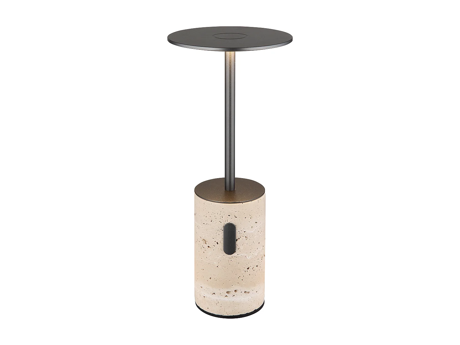 Lampe à poser Pierre de Travertin gris, LED