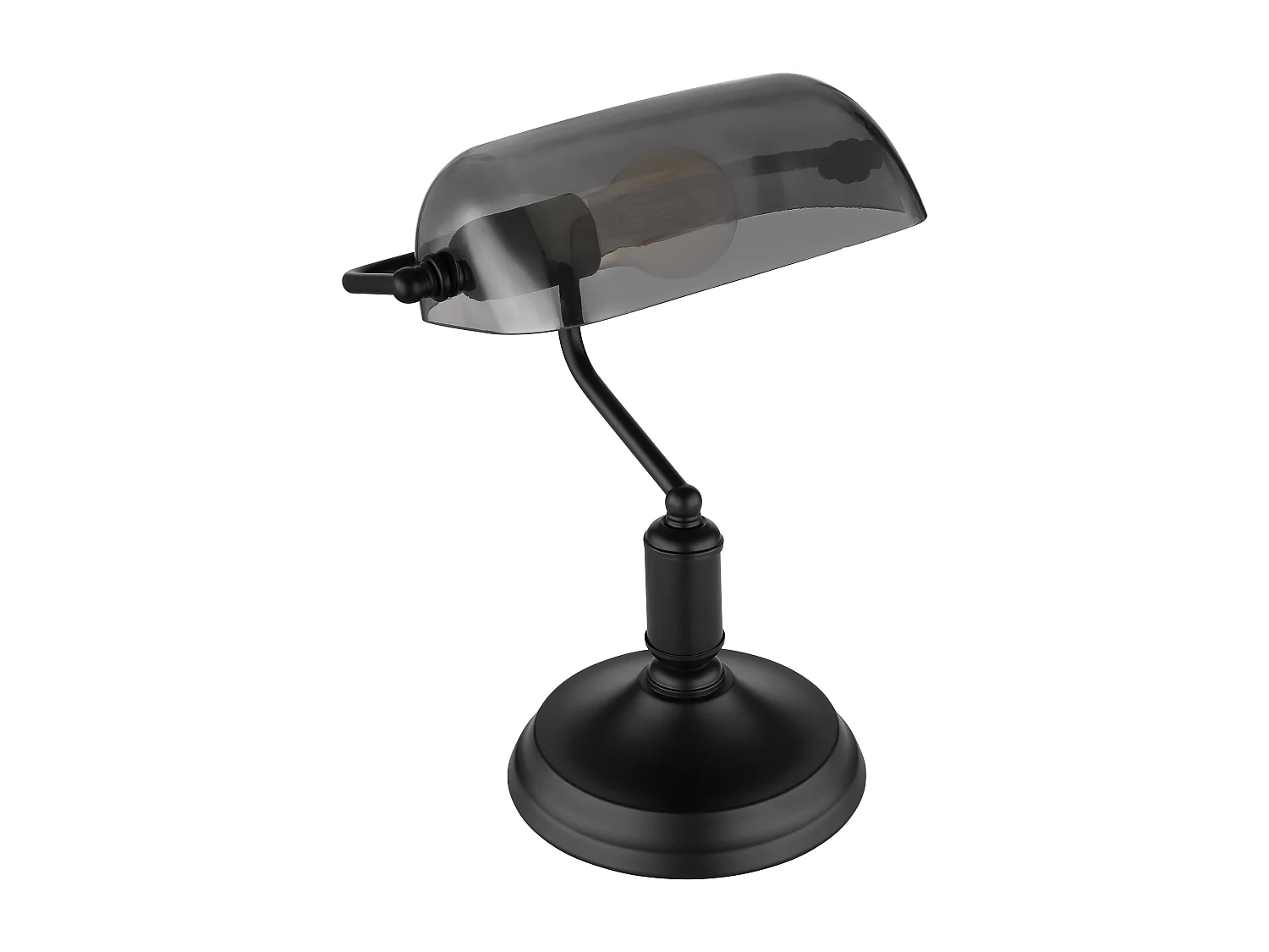Lampe à poser métal noir mat, 1x E27