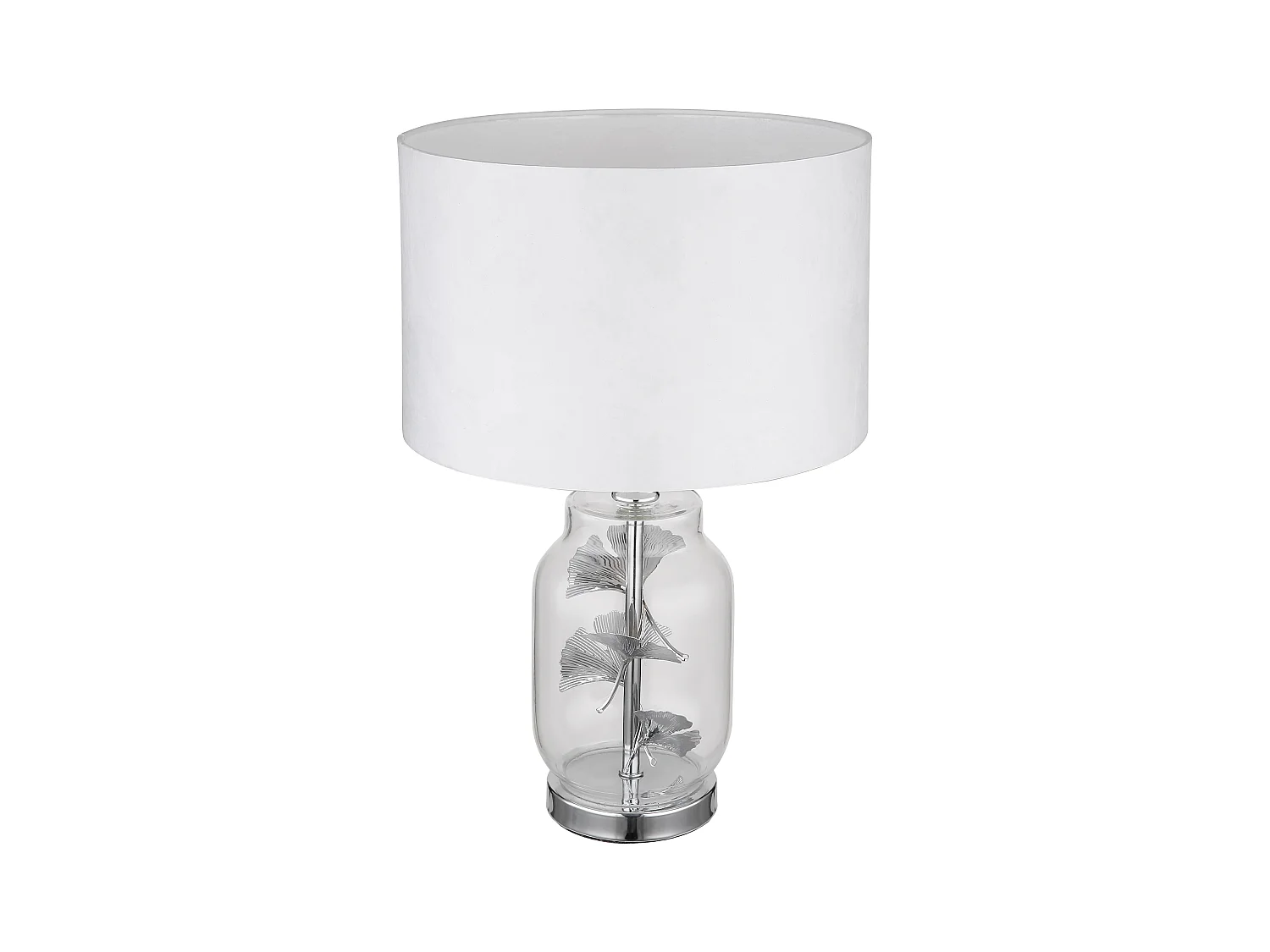Tischleuchte Metall verchromt, 1x E27