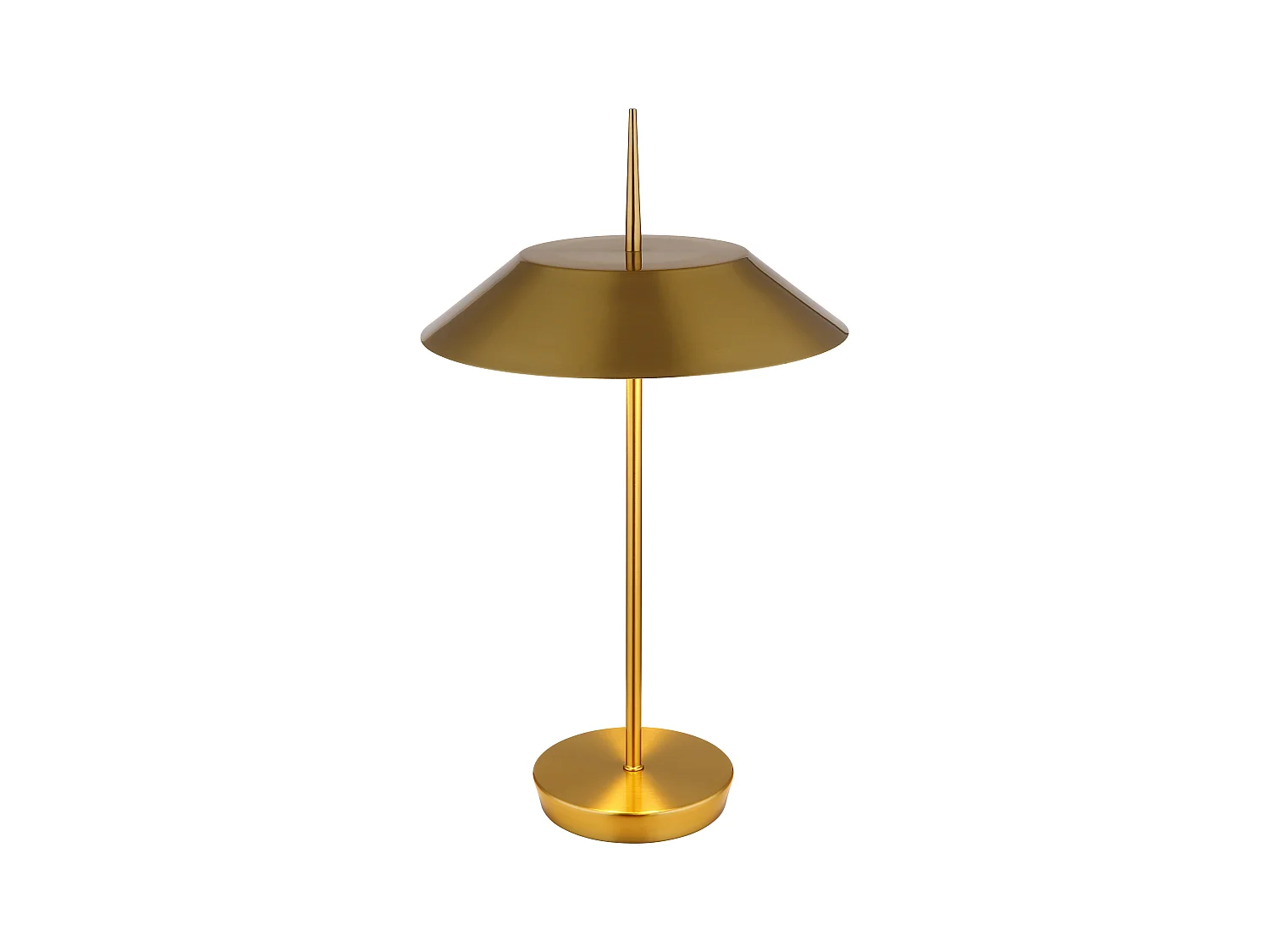 Tafellamp metaal messingkleurig dof, 2x E27