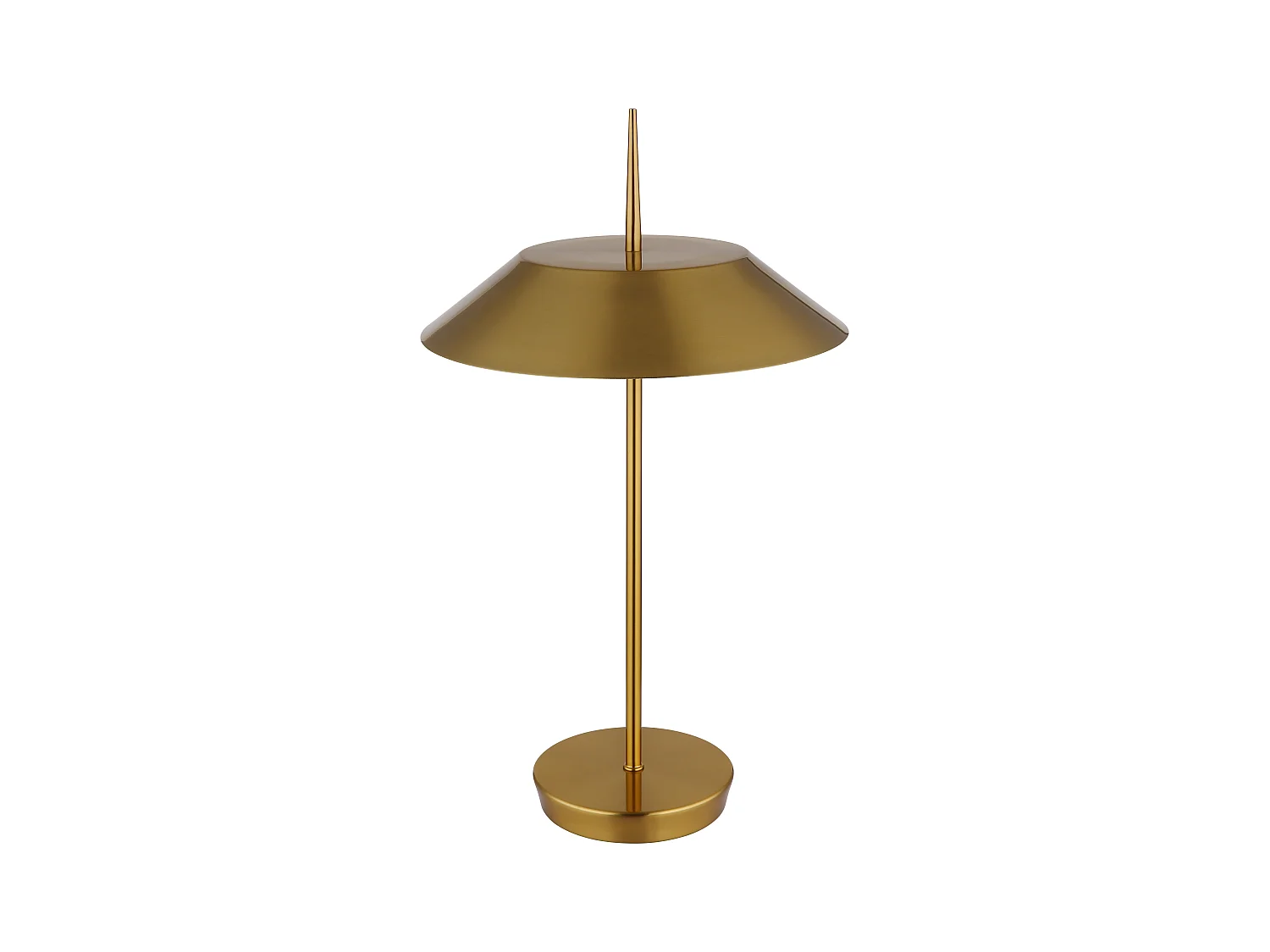 Tafellamp metaal messingkleurig dof, 2x E27