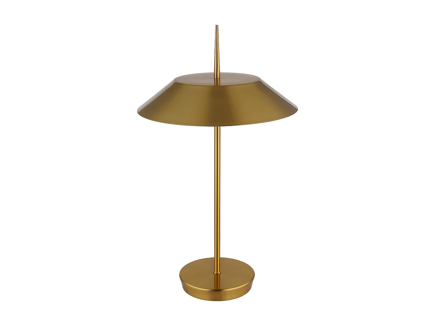 Lampe à poser métal couleur laiton mat, 2x E27