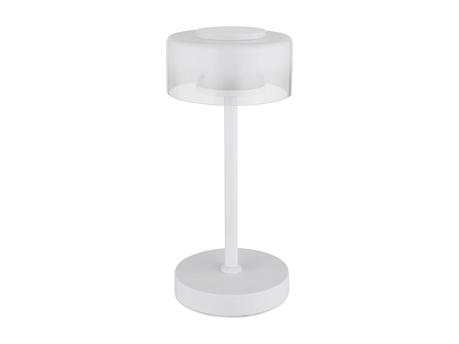Lampe à poser métal blanc mat, LED