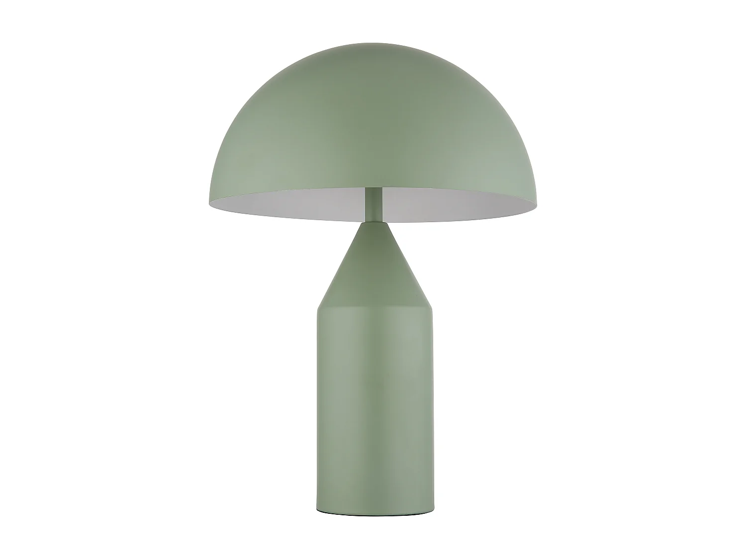 Lampada da tavolo metallo verde pallido satinato, 2x E27