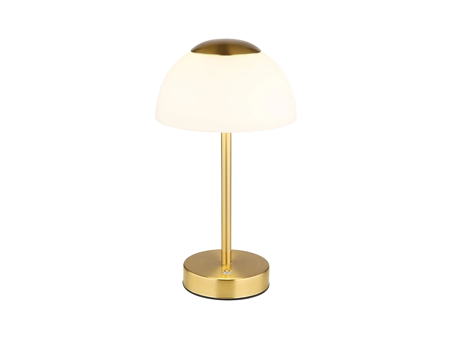 Lampe à poser métal couleur laiton mat, LED