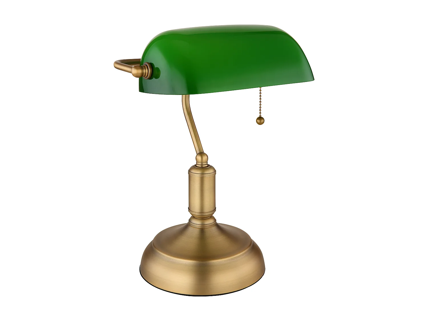 Lampe à poser métal laiton ancien, 1x E27