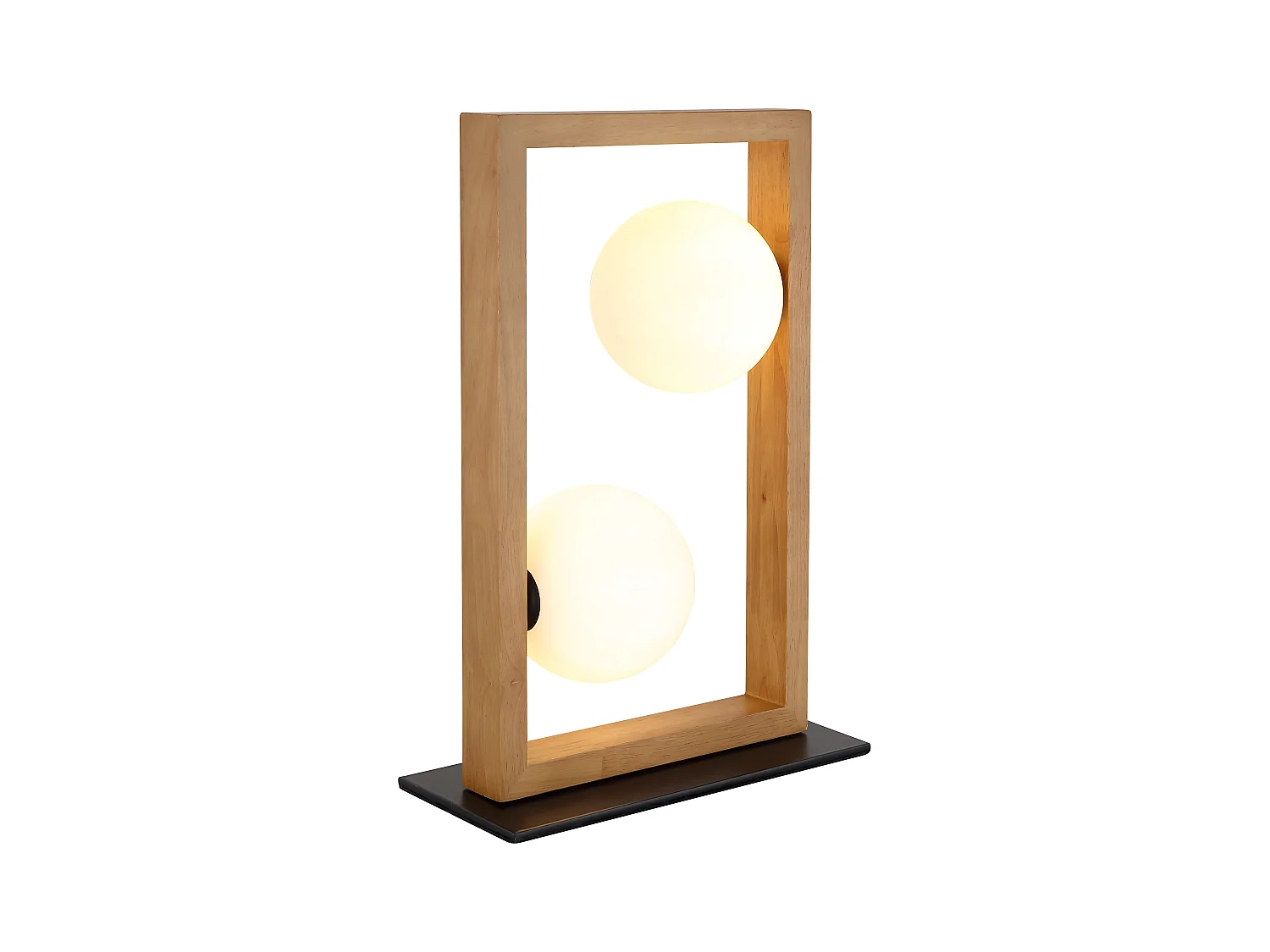 Lampe à poser métal noir mat, 2x G9