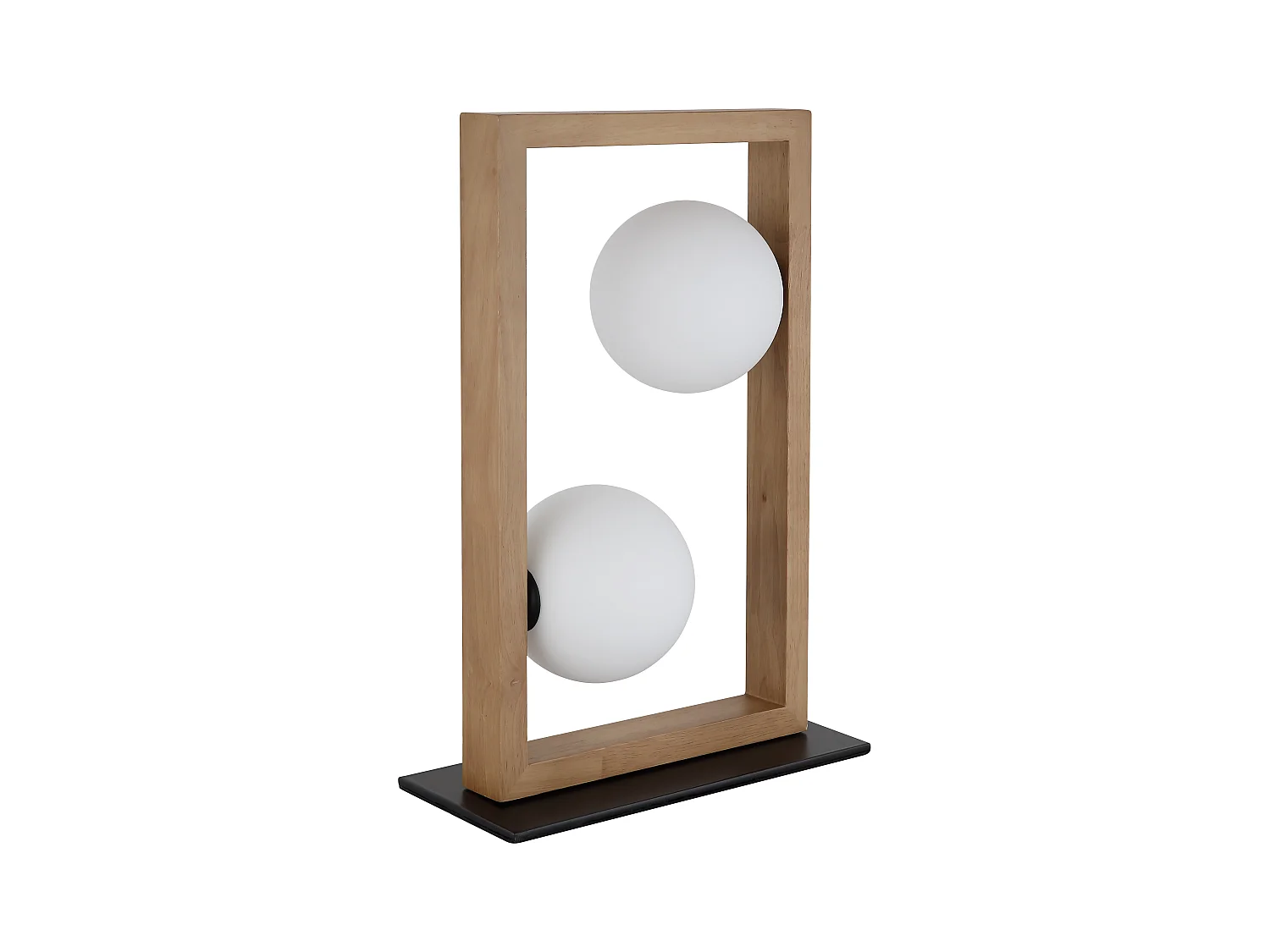 Lampe à poser métal noir mat, 2x G9