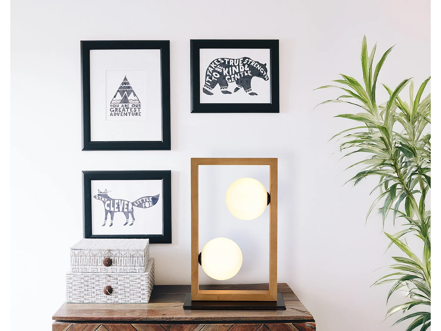 Tafellamp metaal zwart dof, 2x G9