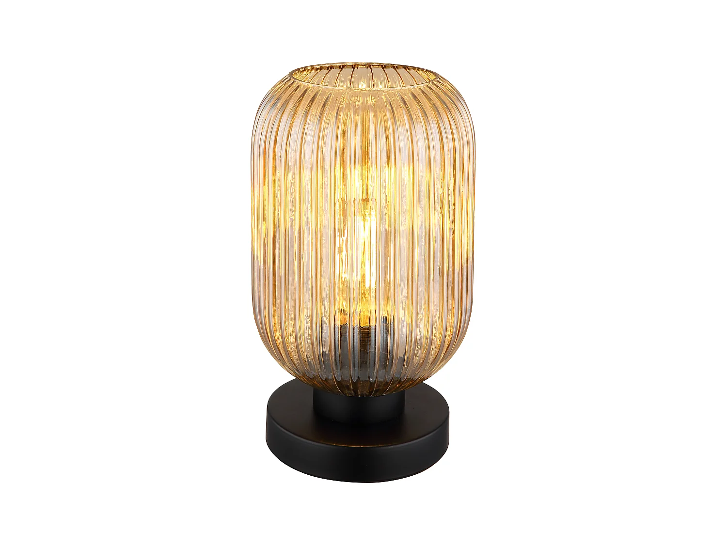 Lampe à poser métal noir mat, 1x E27