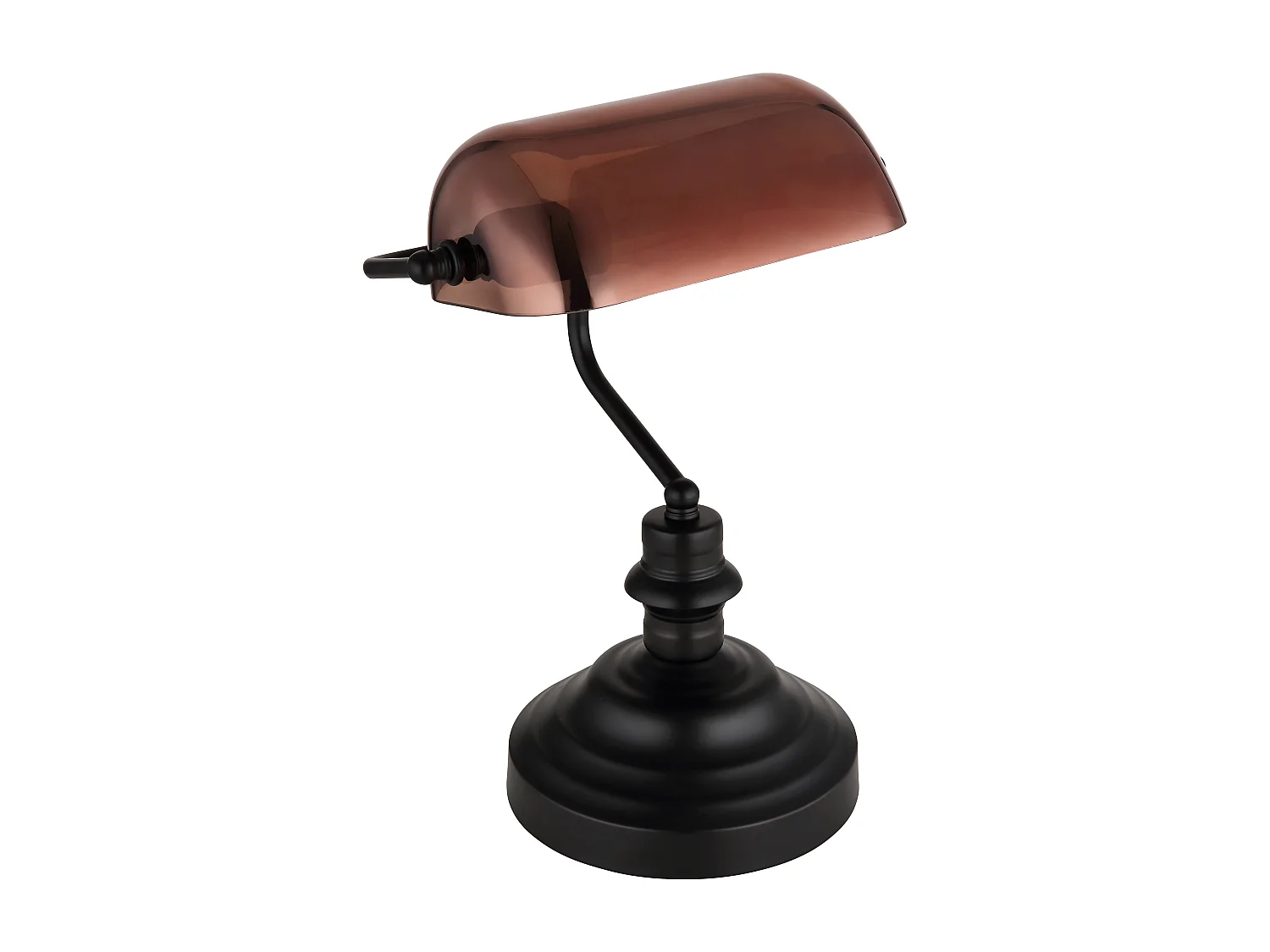 Lámpara de mesa metal negro mate, 1x E27