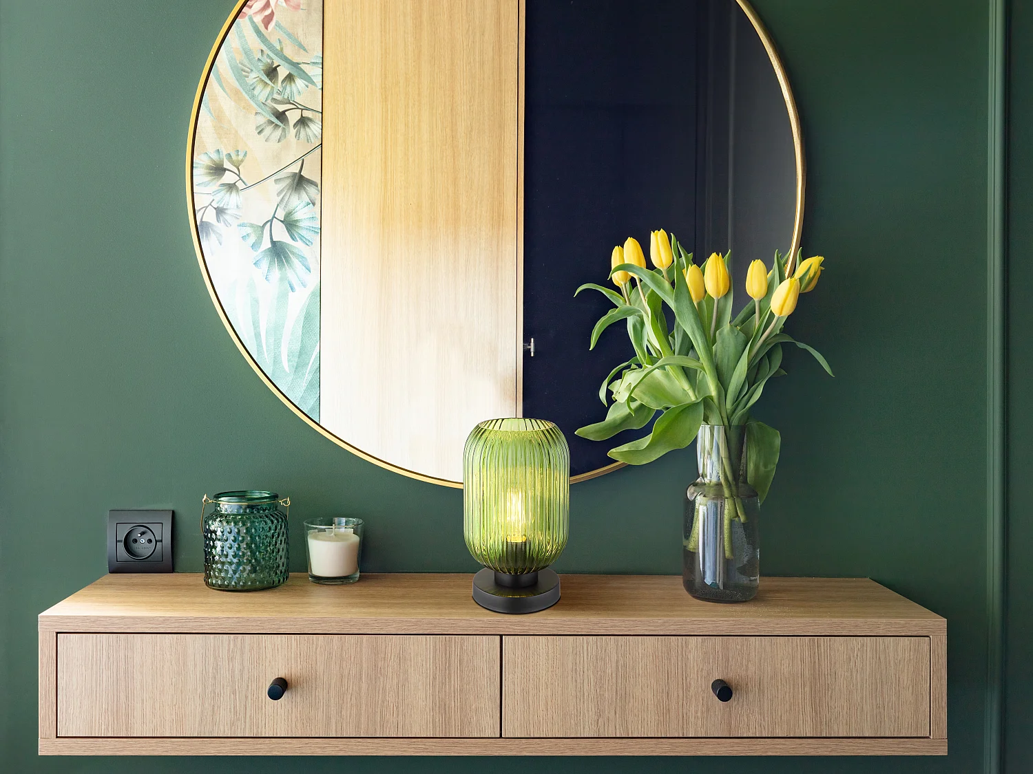 Lampe à poser métal noir mat, 1x E27