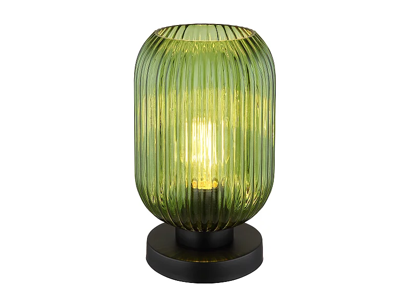 Lampe à poser métal noir mat, 1x E27