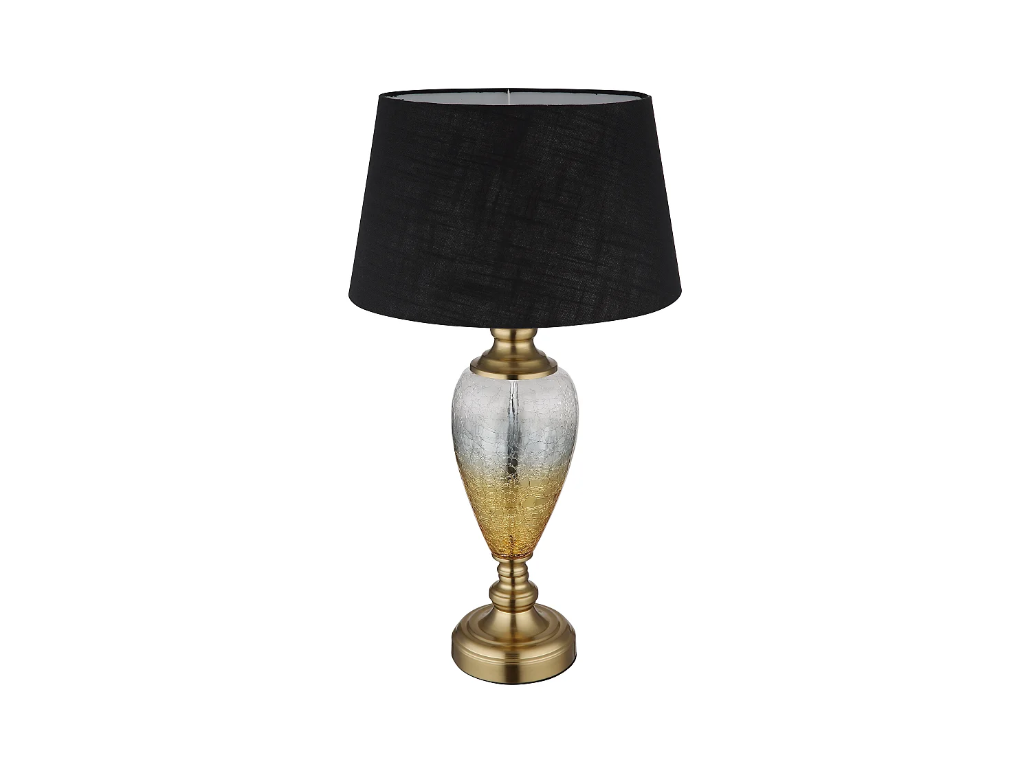 Lampe à poser métal laiton ancien, 1x E27