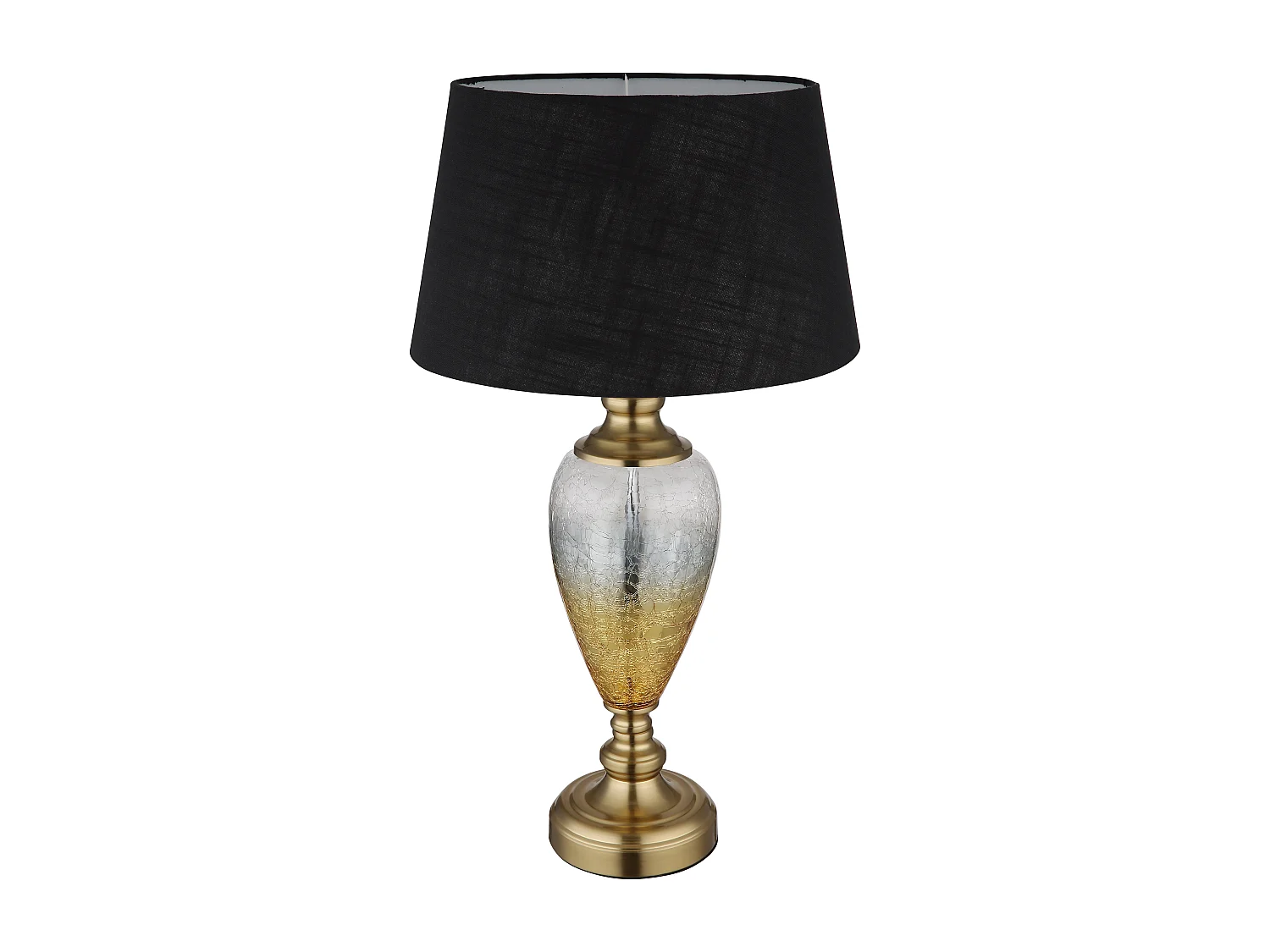 Lampe à poser métal laiton ancien, 1x E27