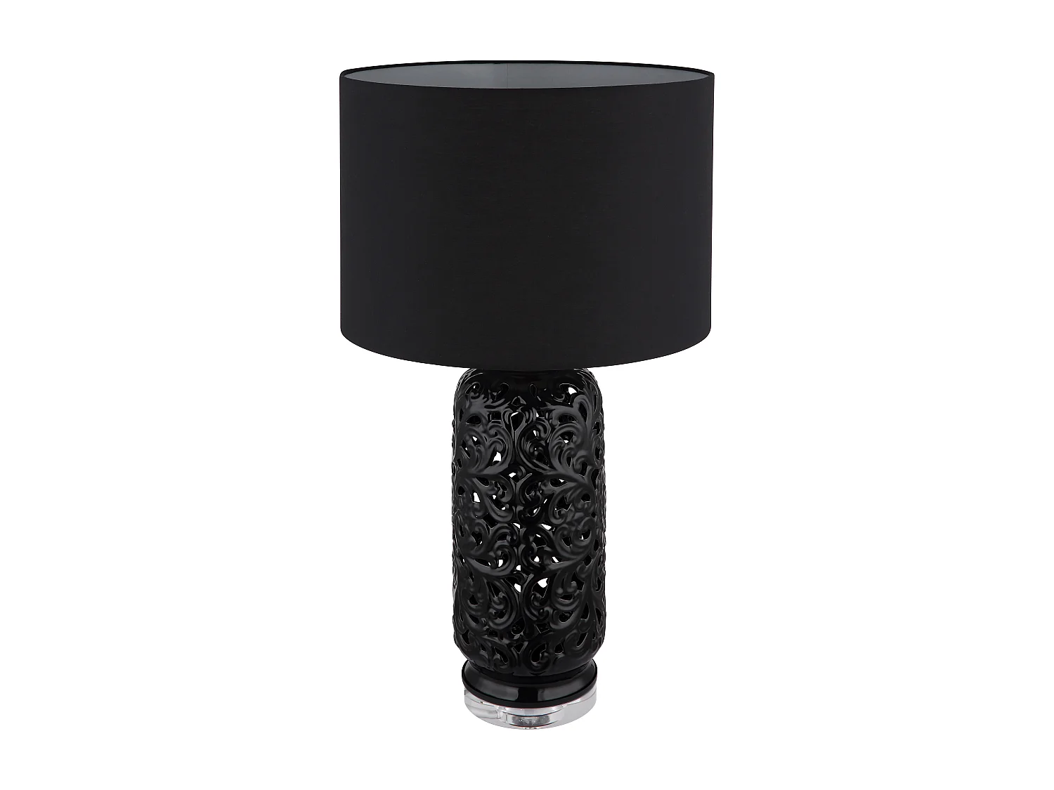 Tafellamp keramiek zwart dof, 1x E27