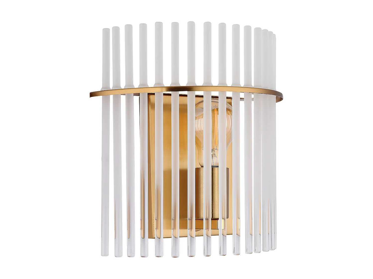 Applique murale métal couleur or mat, 1x E27