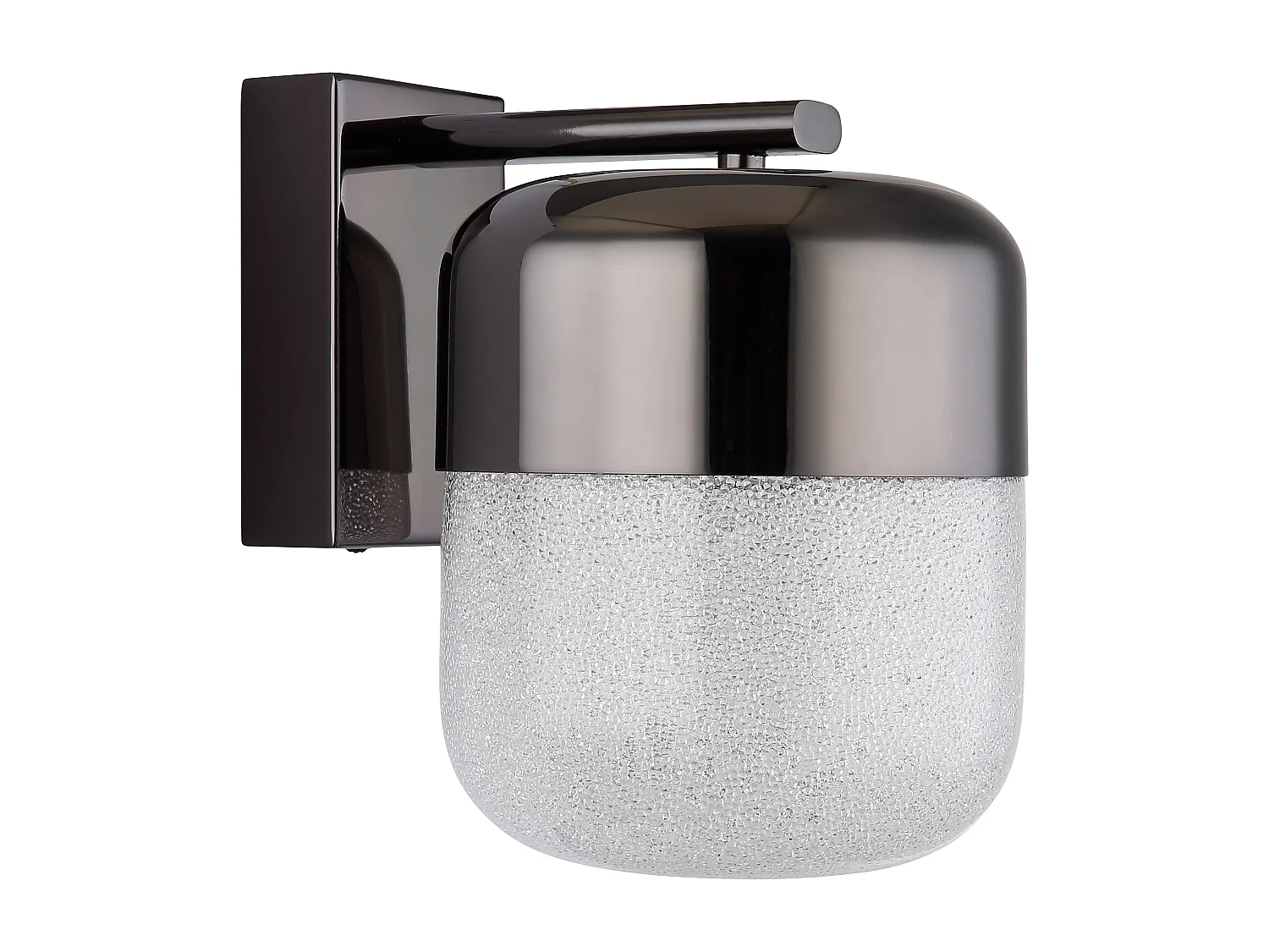 Applique murale métal graphite mat, LED