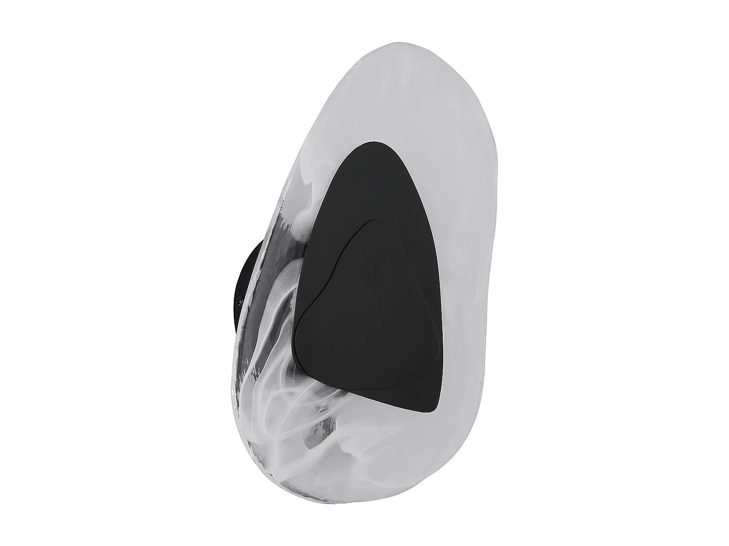 Applique murale métal noir mat, LED