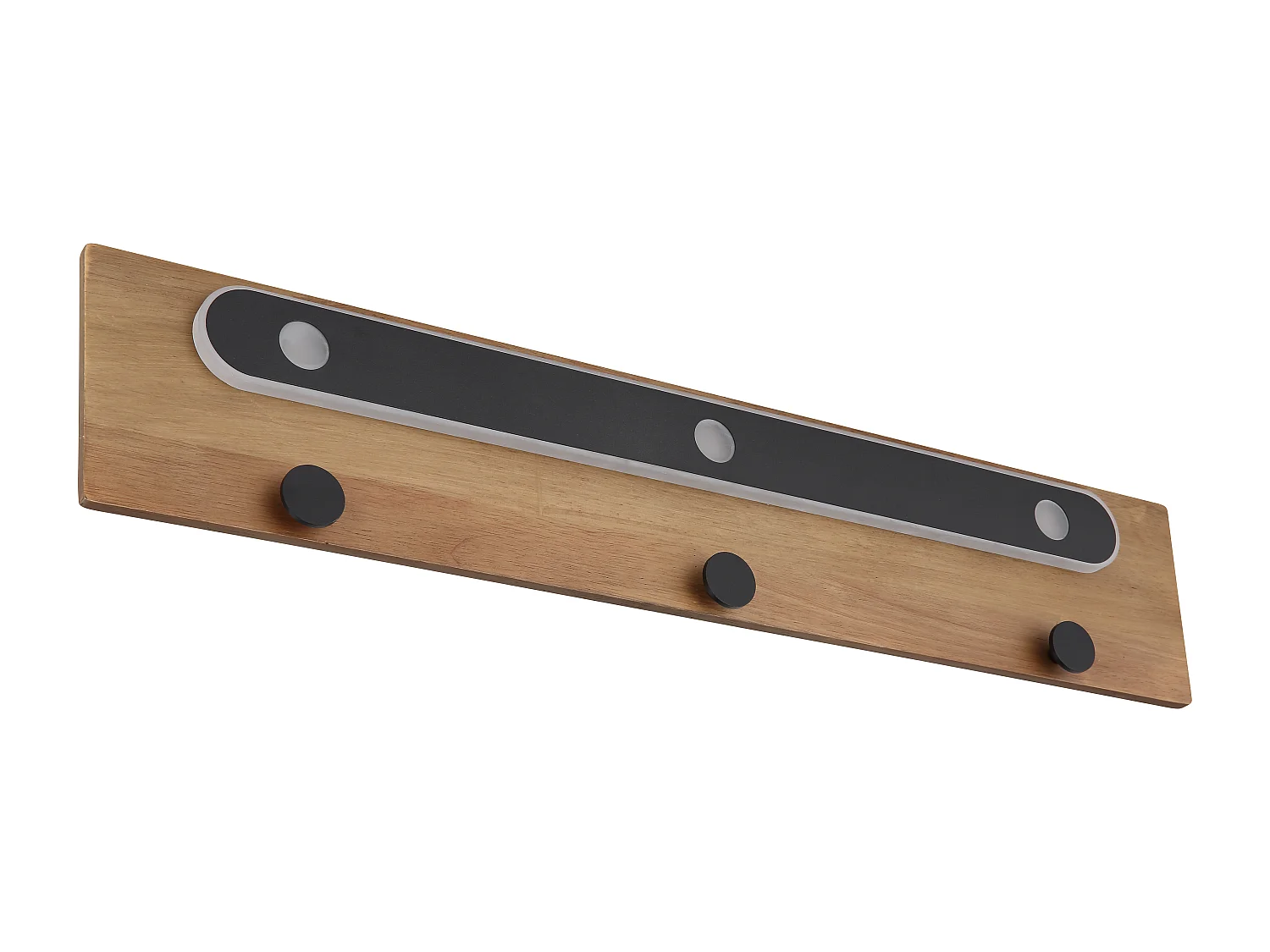 Applique murale métal noir mat, LED