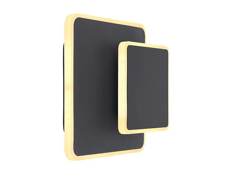 Wandlamp metaal zwart, LED