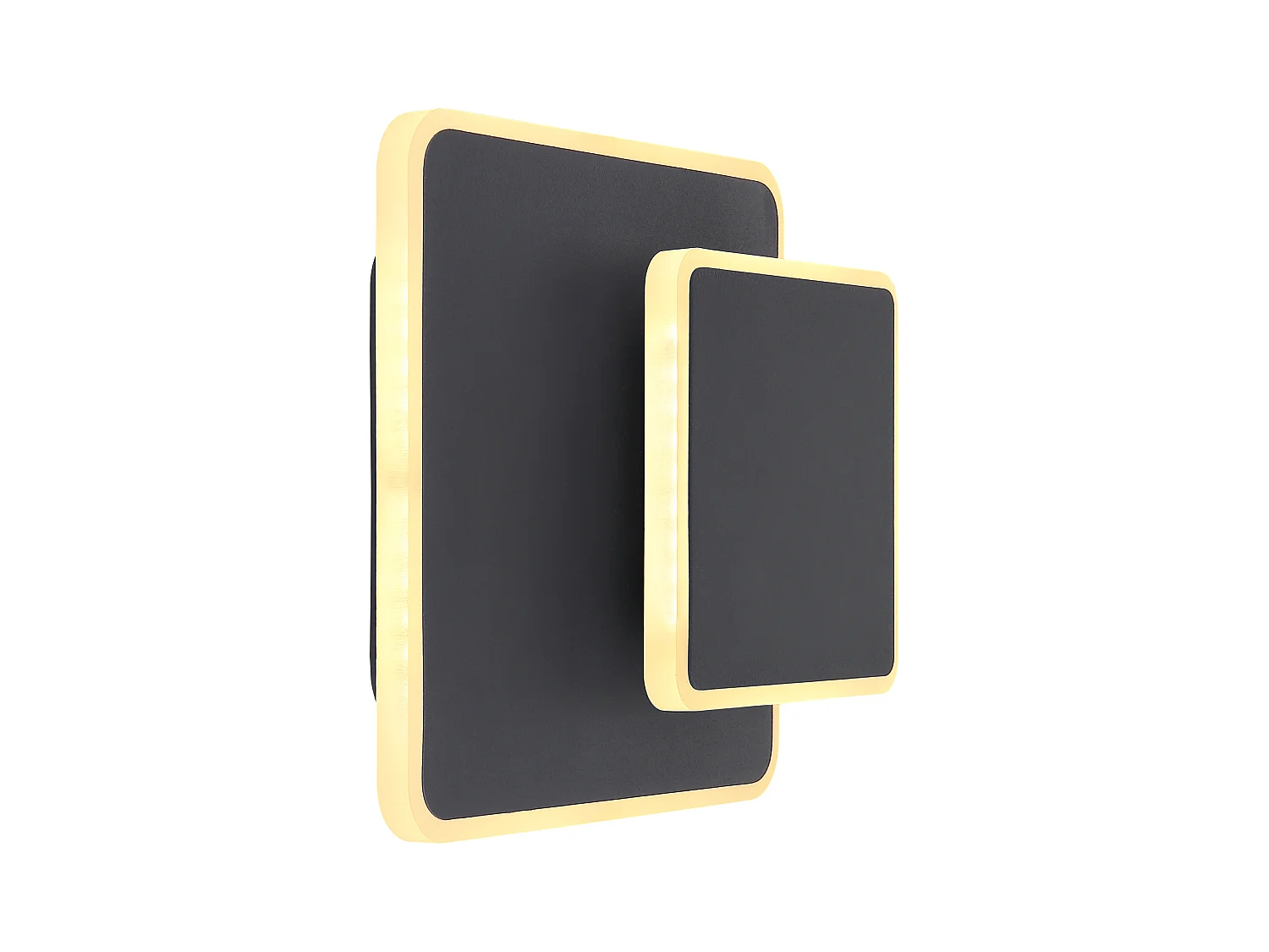 Applique murale métal noir, LED