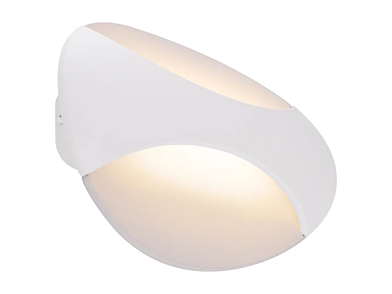 Applique murale métal blanc, LED