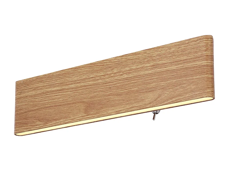 Wandlamp metaal houtnerf, LED