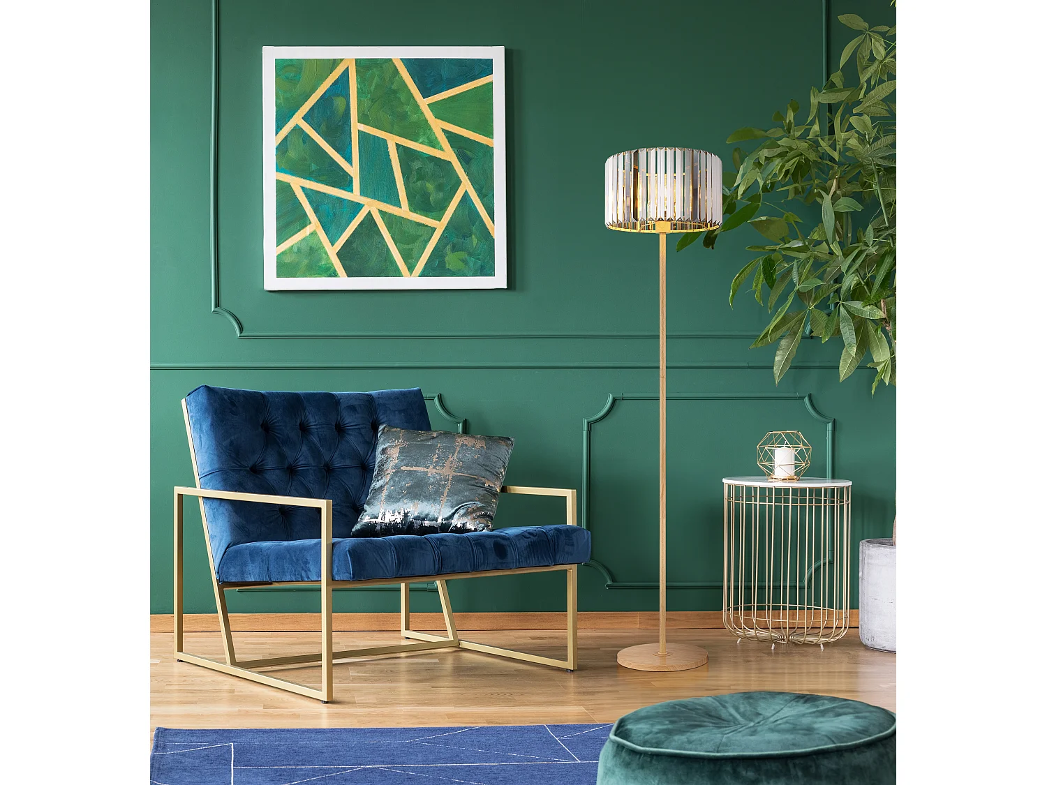 Stehleuchte Metall holzoptik, 1x E27