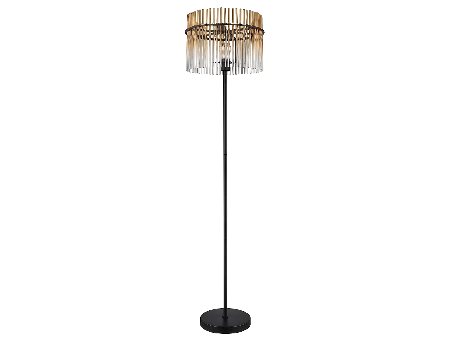 Stehleuchte Metall schwarz matt, 1x E27