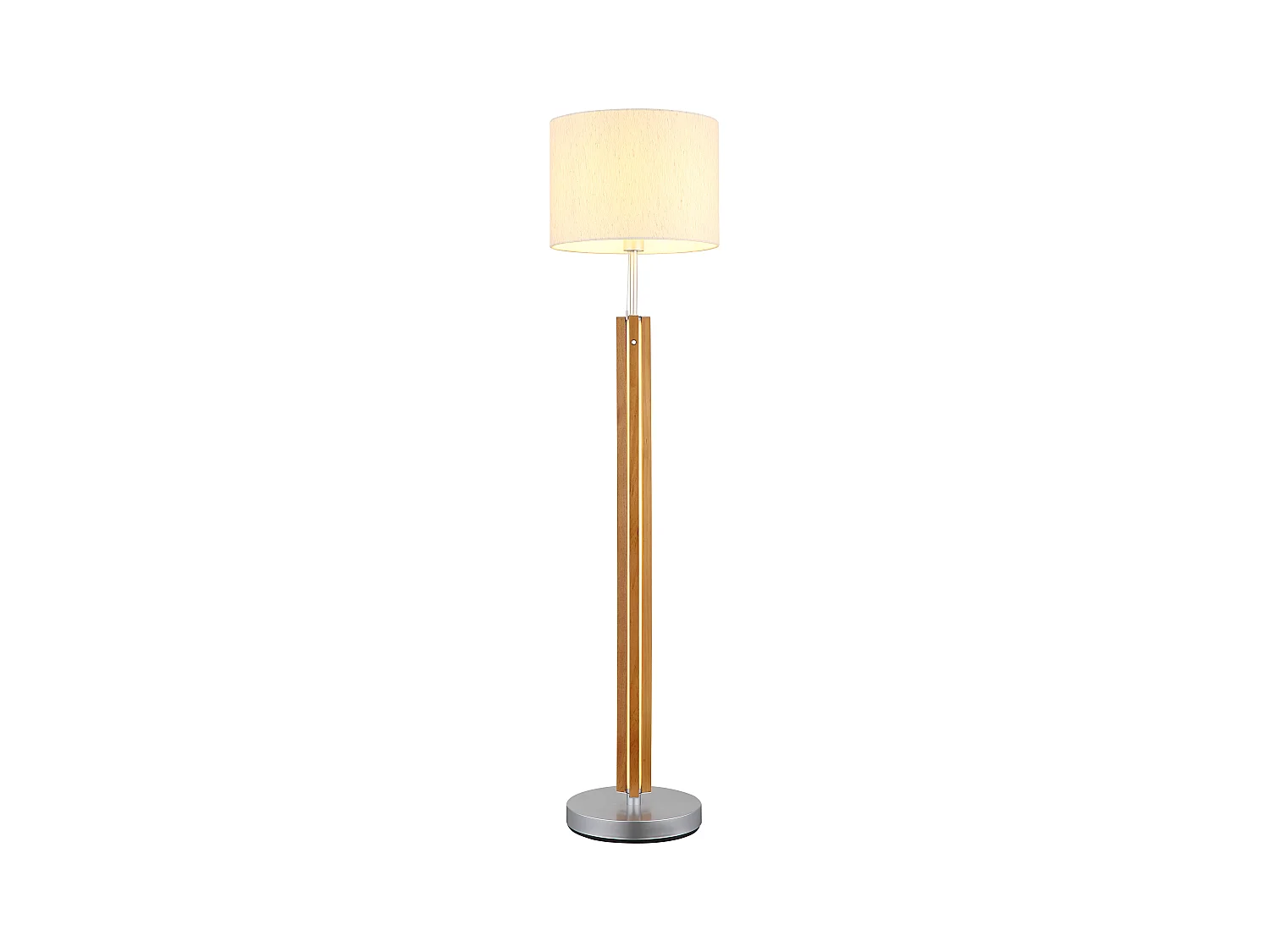 Lampadaire métal brun, 1x E27