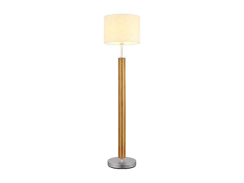 Vloerlamp metaal bruin, 1x E27