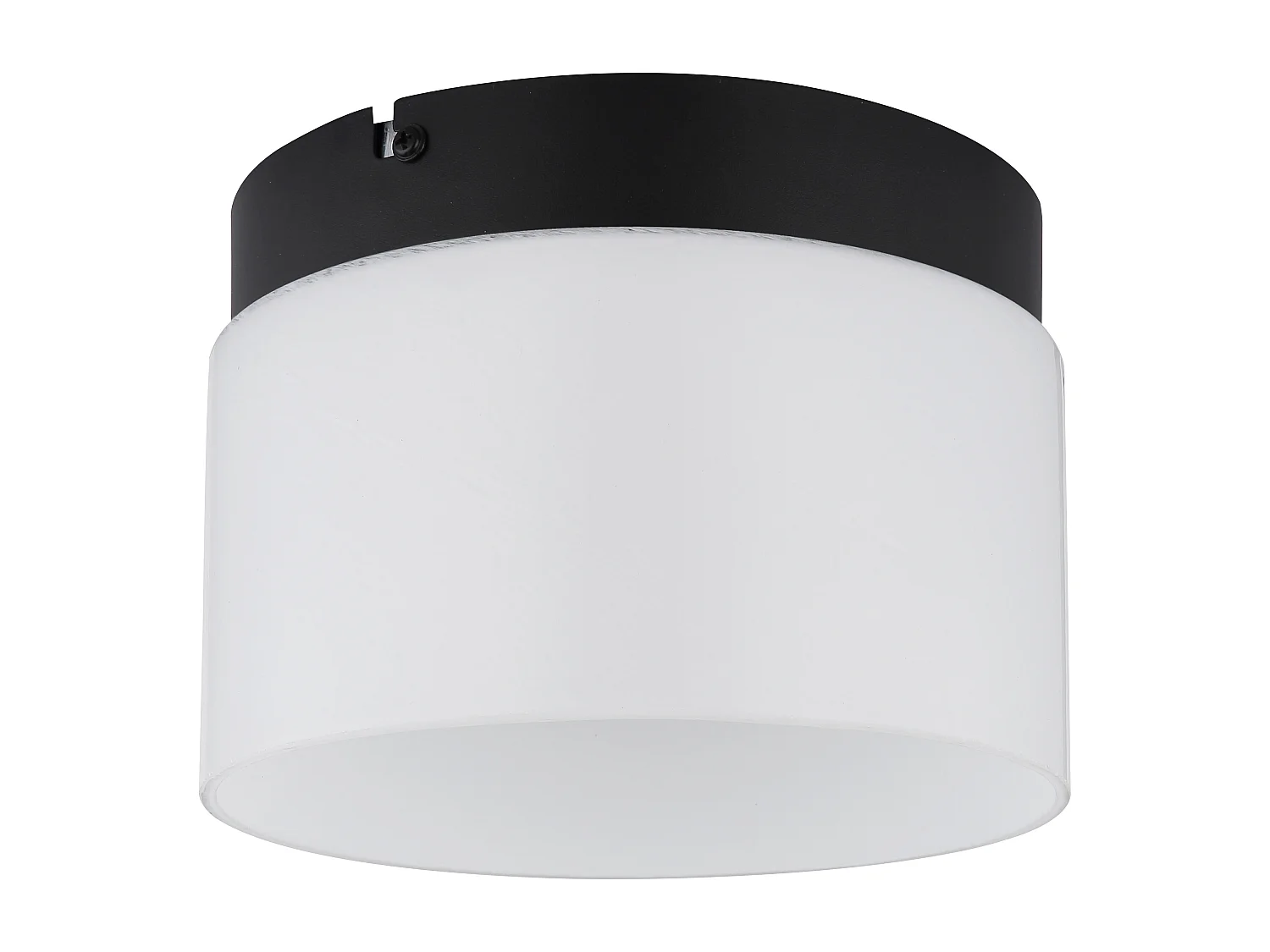 Plafonnier métal noir mat, LED