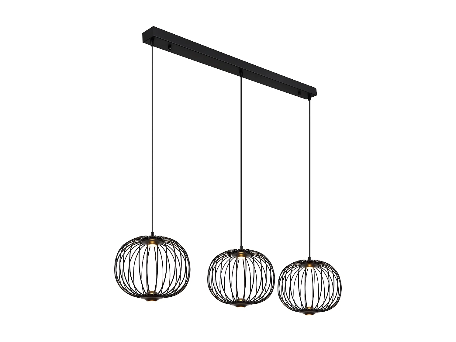 Hängeleuchte Metall schwarz matt, LED