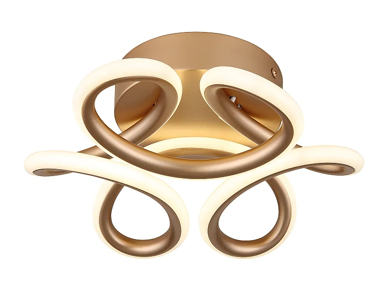 Deckenleuchte Metall champagnerfarben matt, LED