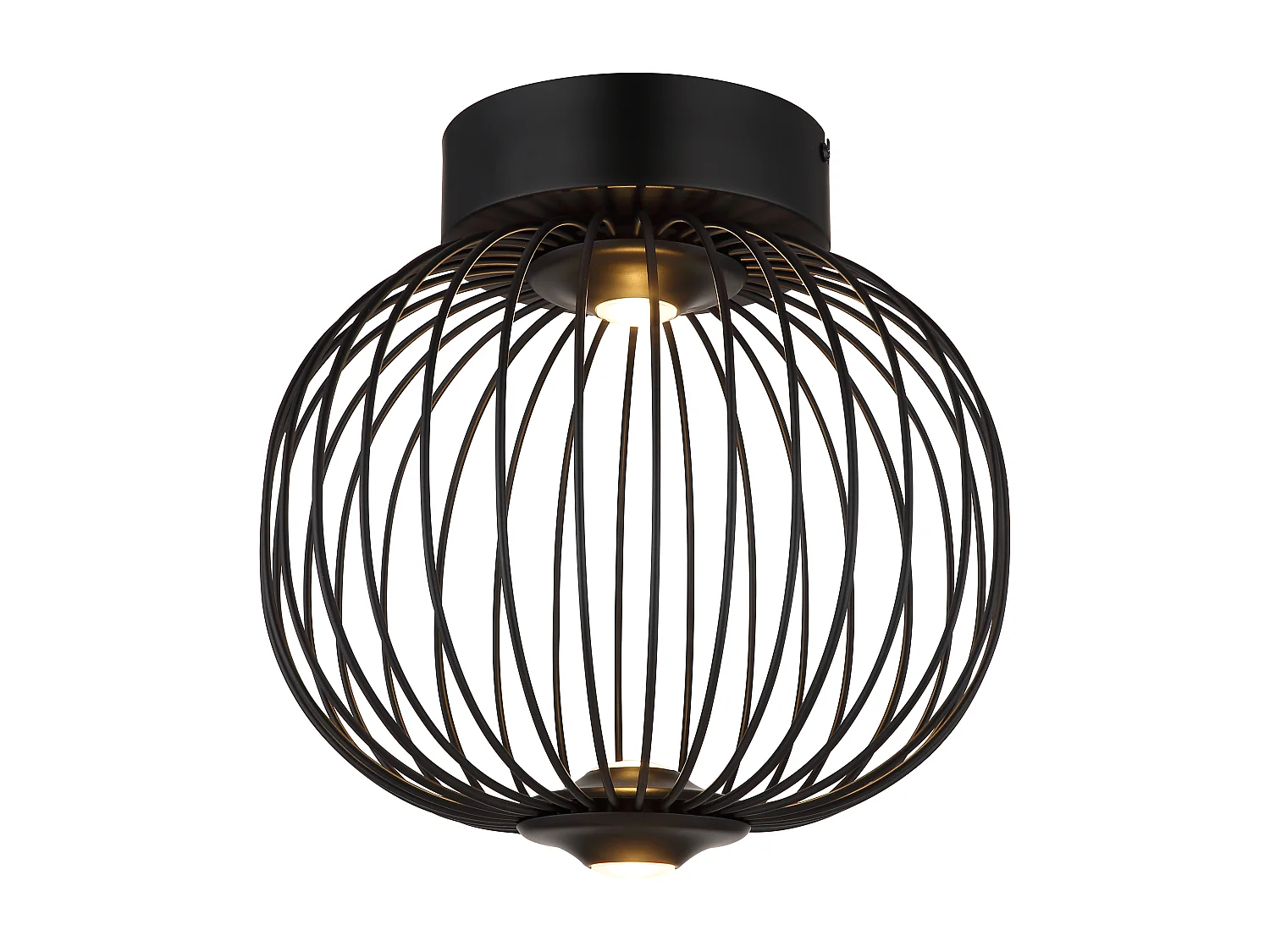 Deckenleuchte Metall schwarz matt, LED