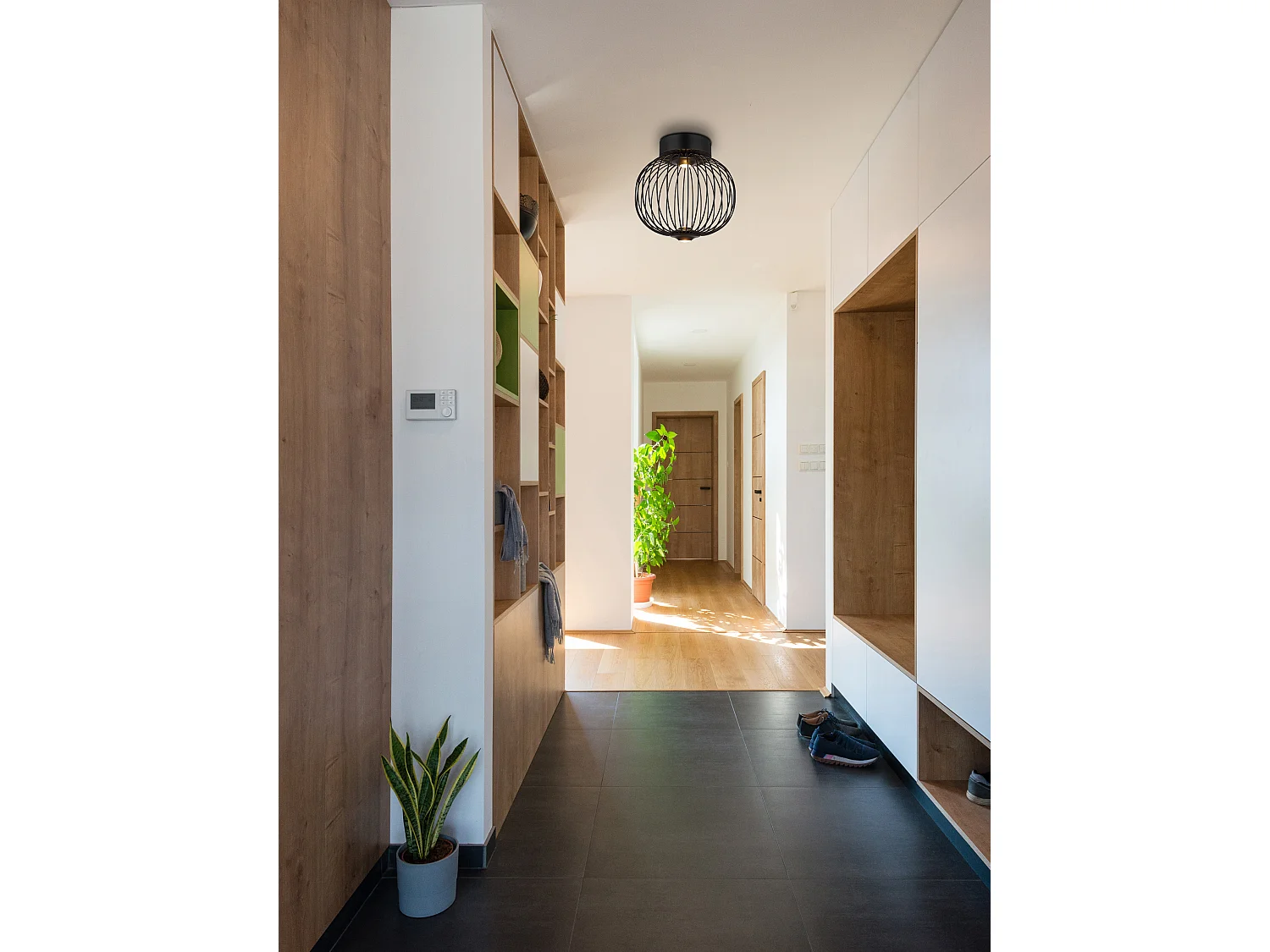 Deckenleuchte Metall schwarz matt, LED