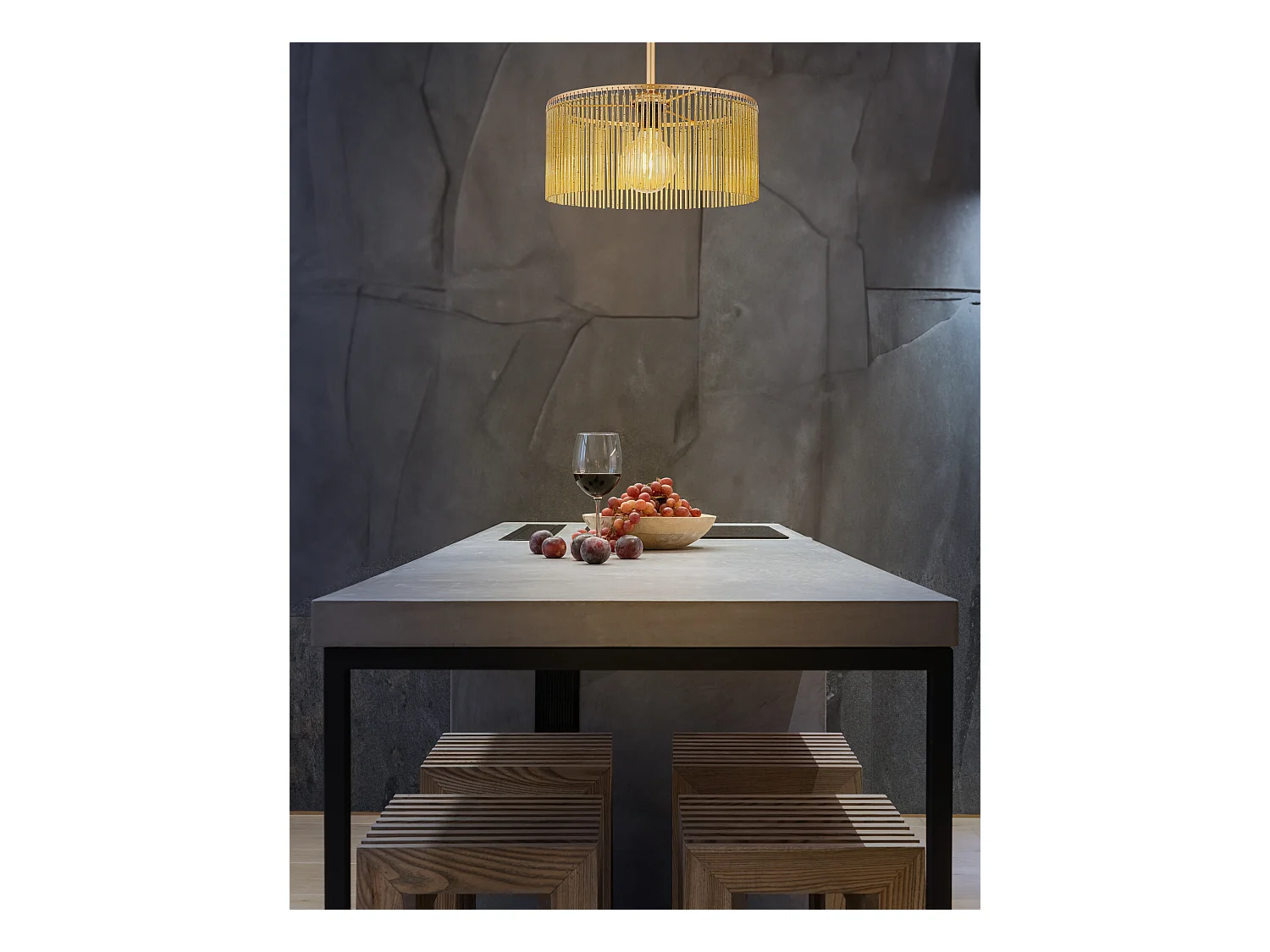 Luz de techo metal dorado antiguo, 1x E27